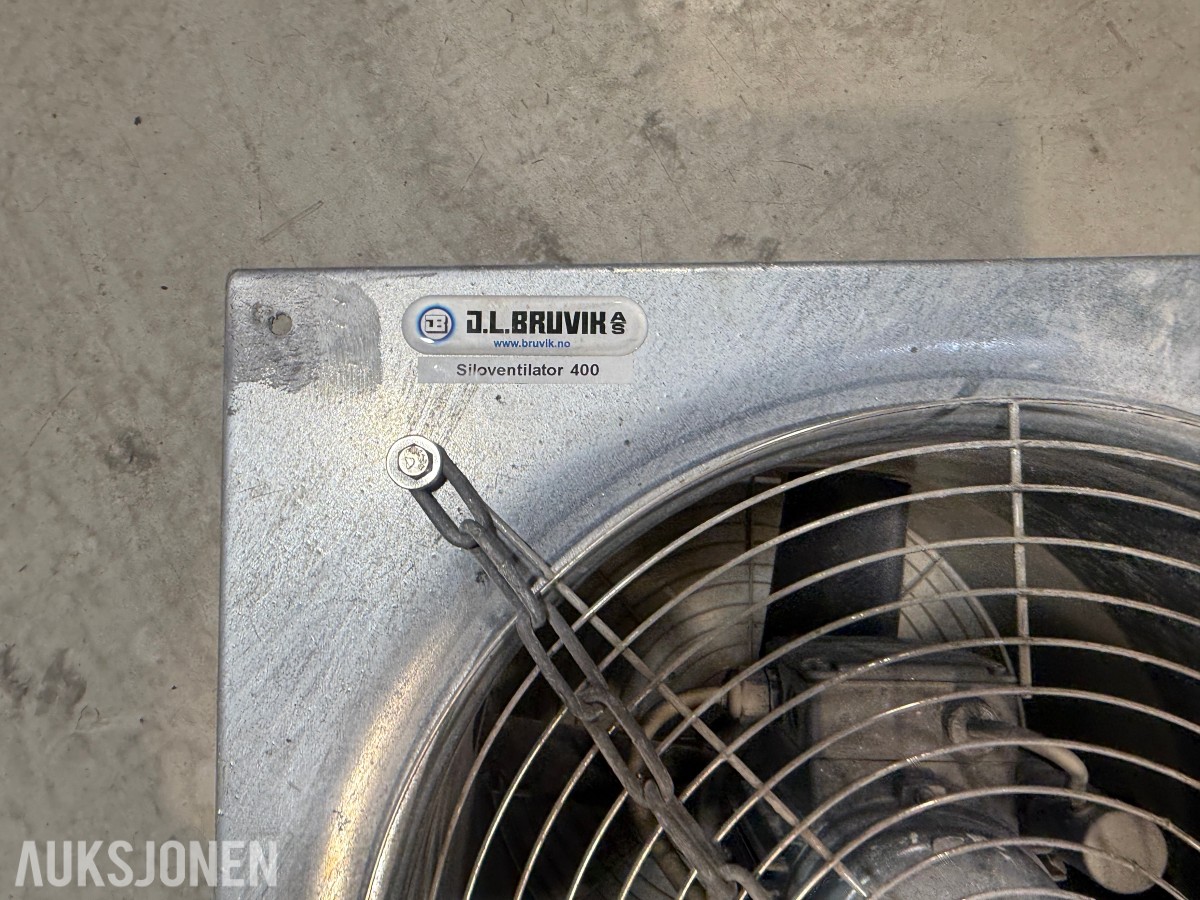 2 stk. JL Bruvik Siloventilator 400 - ventilasjonsvifter