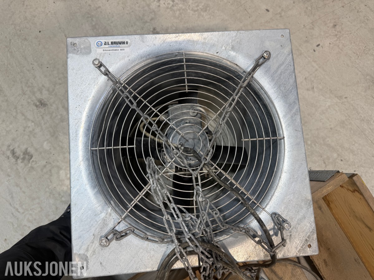 2 stk. JL Bruvik Siloventilator 400 - ventilasjonsvifter
