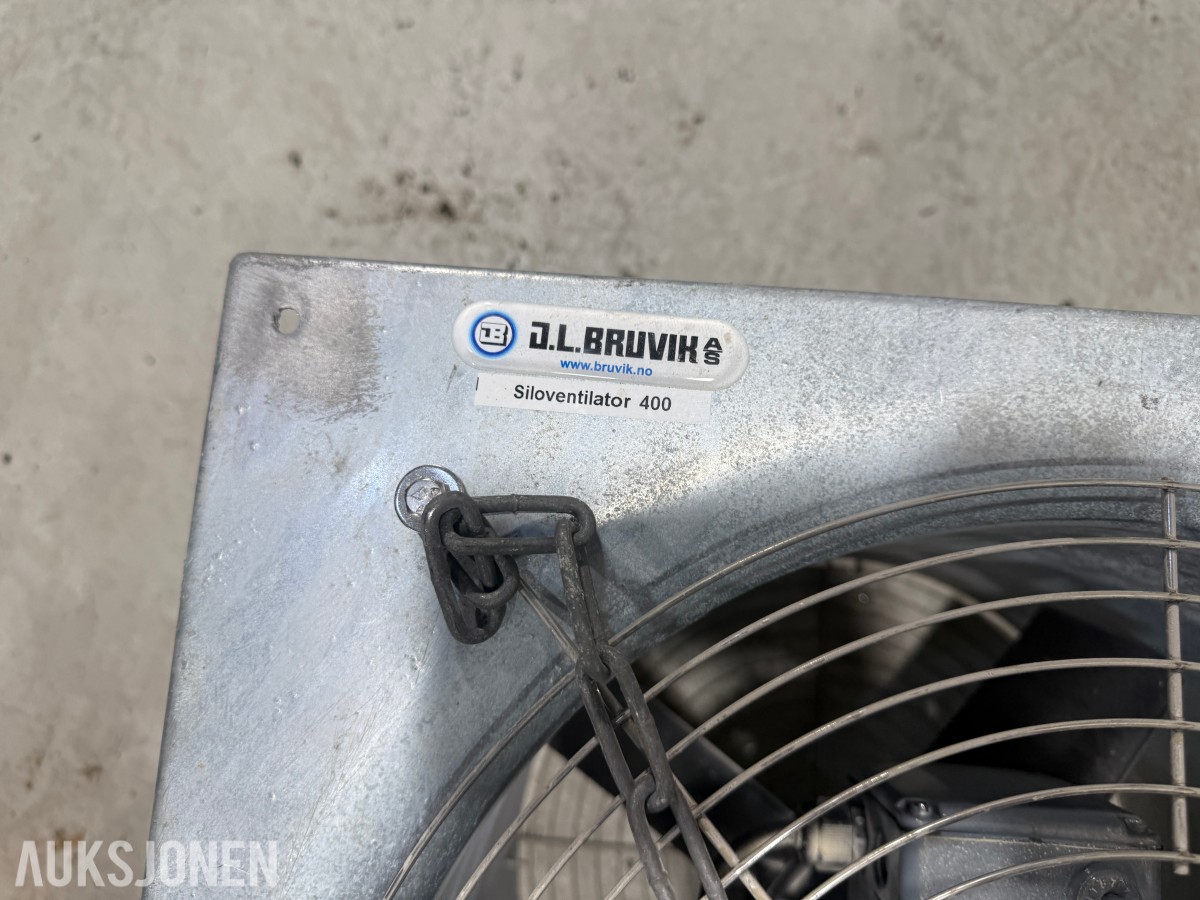 2 stk. JL Bruvik Siloventilator 400 - ventilasjonsvifter