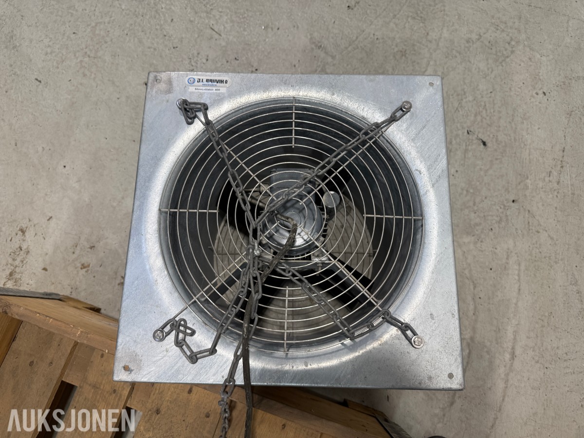 2 stk. JL Bruvik Siloventilator 400 - ventilasjonsvifter