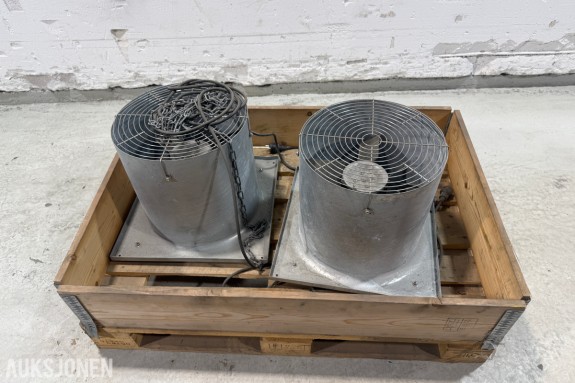 2 stk. JL Bruvik Siloventilator 400 - ventilasjonsvifter