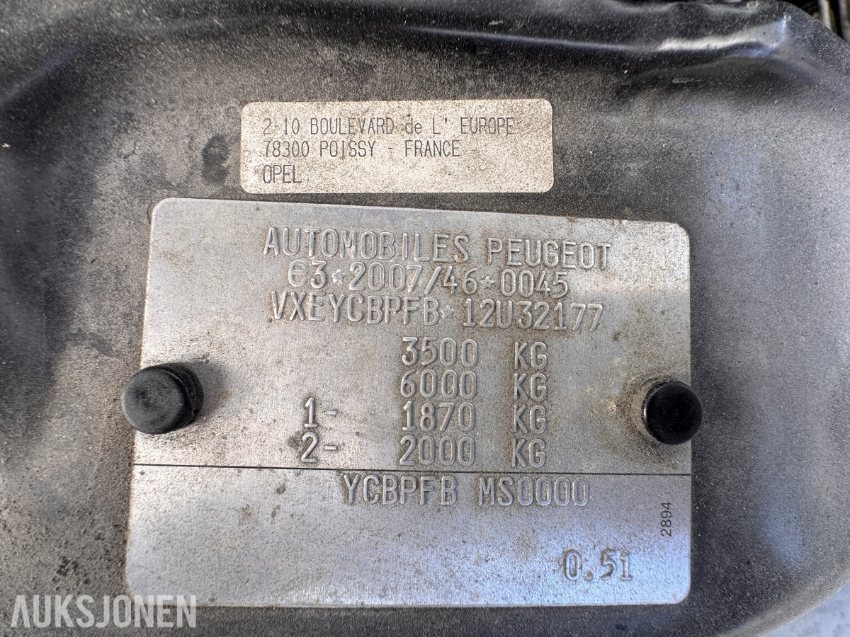 2022 Opel Movano L2 2,2D 140 HK HENGERFESTE VARMER LAV KM