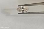 (GIA) 0.50CT HØYKVALITETS MARQUISESLIPT NATURLIG DIAMANT. J/VS2.