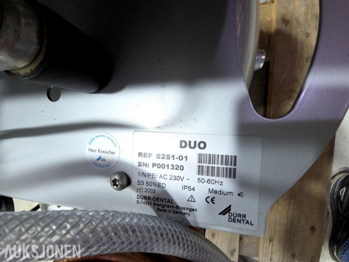 Dürr Dental Silver Airline Duo kompressor 230V