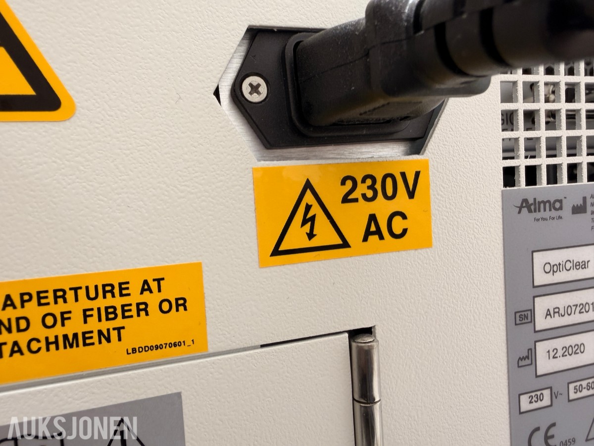 2020 Alma OptiClear IFL laser – komplett system med tilbehør