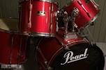Pearl trommesett – rød finish