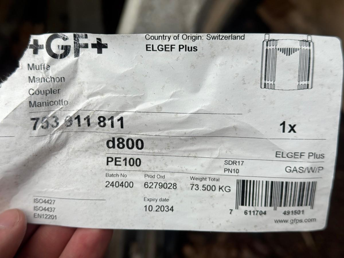 7 Stk Nye GF+ ELGEF Plus muffer