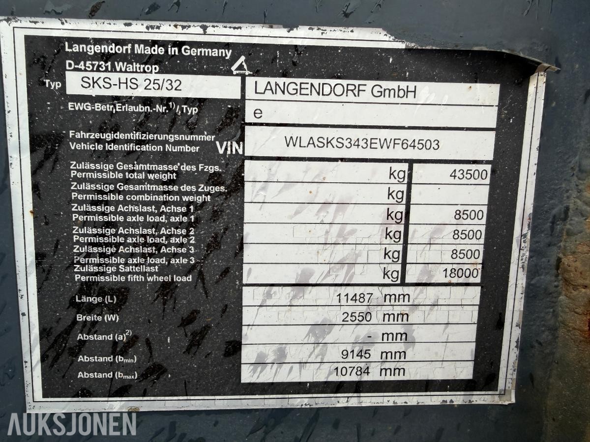 2014 Lagendorf SKS-HS 25/33 tippsemi