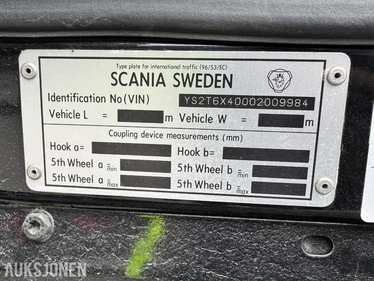 2005 Scania T 580 LA8X4 HHA 4-akslet trekkvogn.