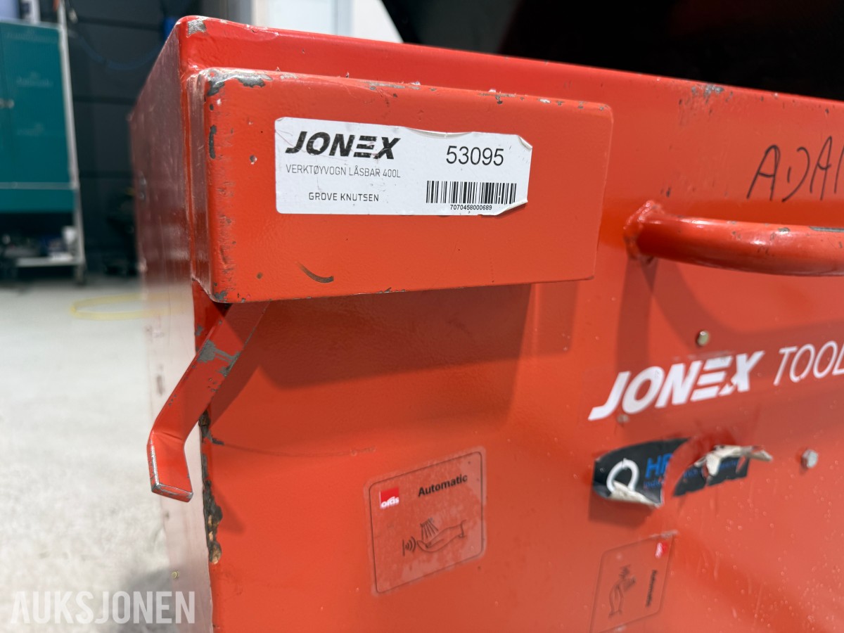 Jonex verktøytralle med skrustikke