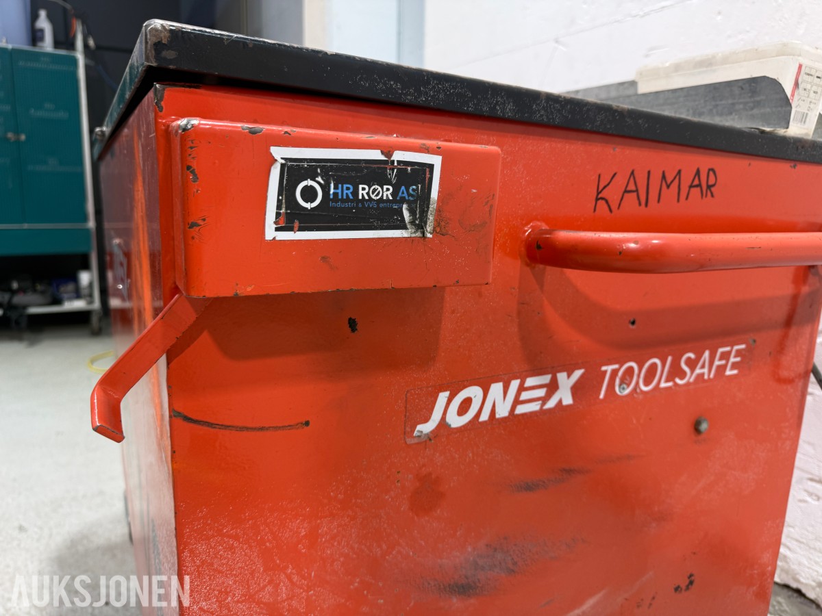 Jonex verktøytralle med skrustikke