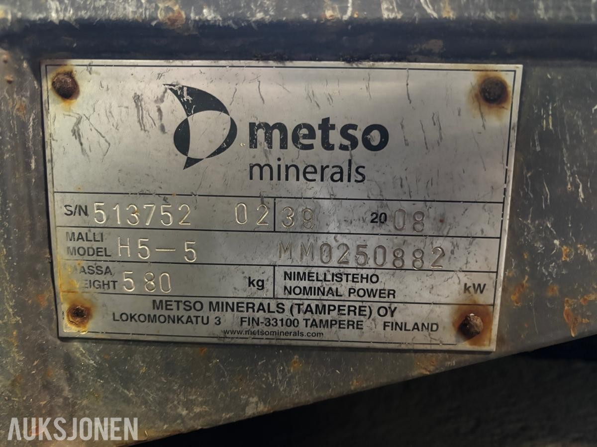 2008 METSO H5-5 teleskopisk sidetransportør / transportbånd