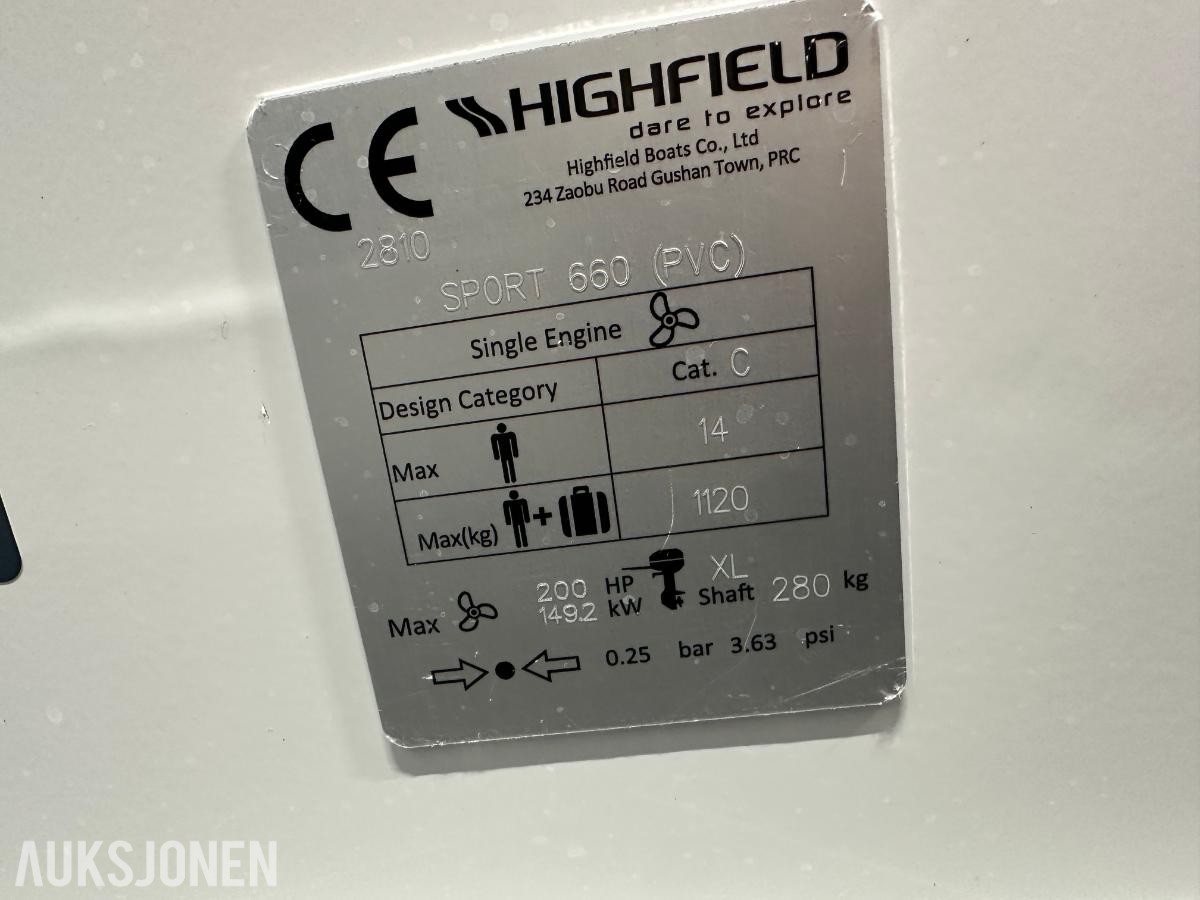Highfield 660 Sport - Rib - Båt 