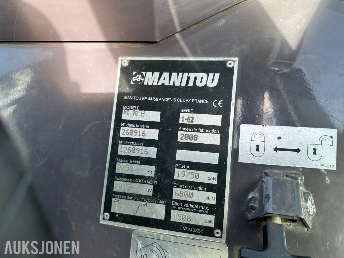 2008 Manitou MI70H Gaffeltruck