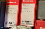 Stort parti festemateriell, skruer og bolter – Fischer, Würth, Hilti