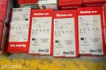 Stort parti festemateriell, skruer og bolter – Fischer, Würth, Hilti