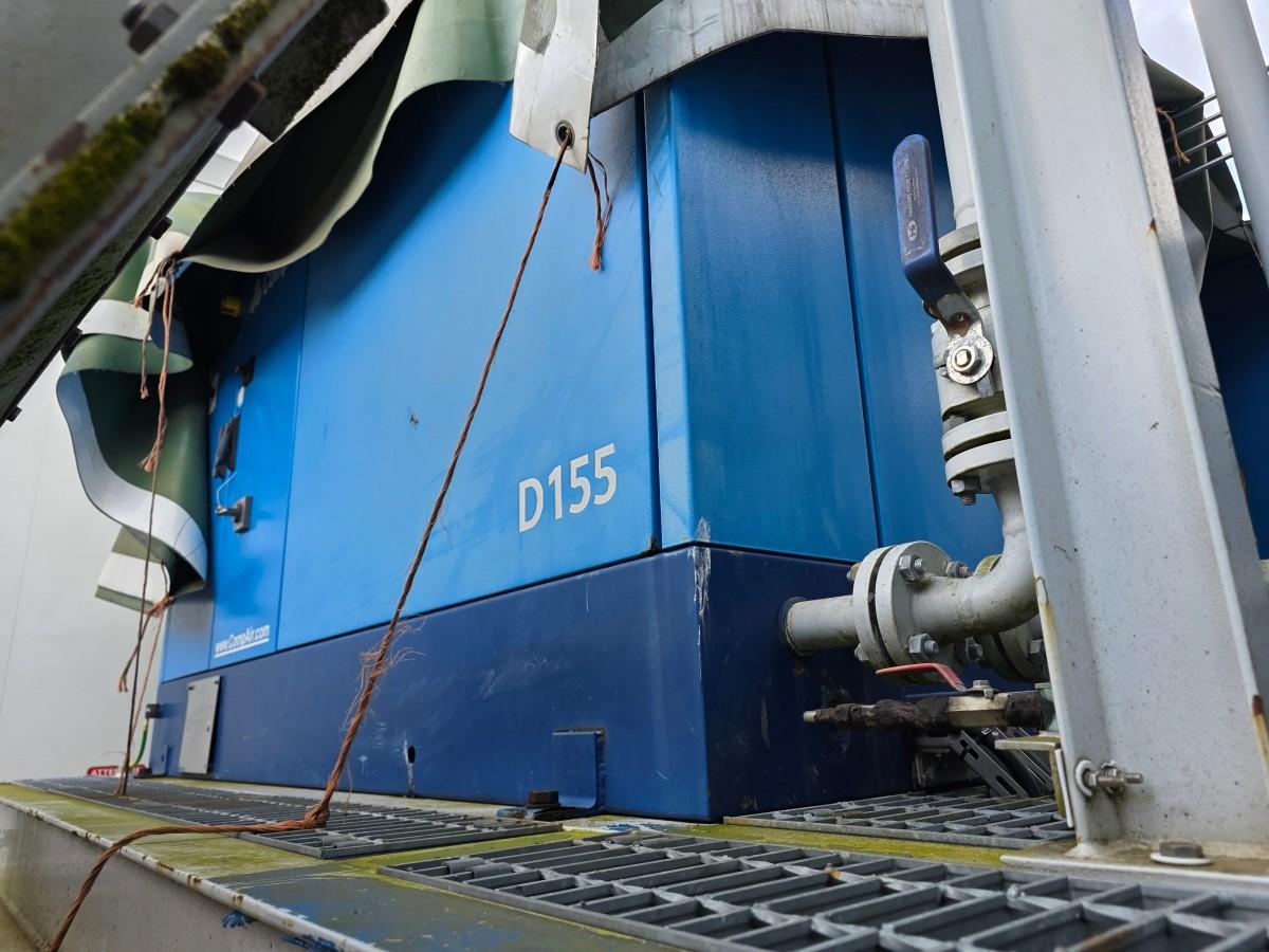2 stk ubrukte CompAir D155 Kompressorer som er seriekoblet