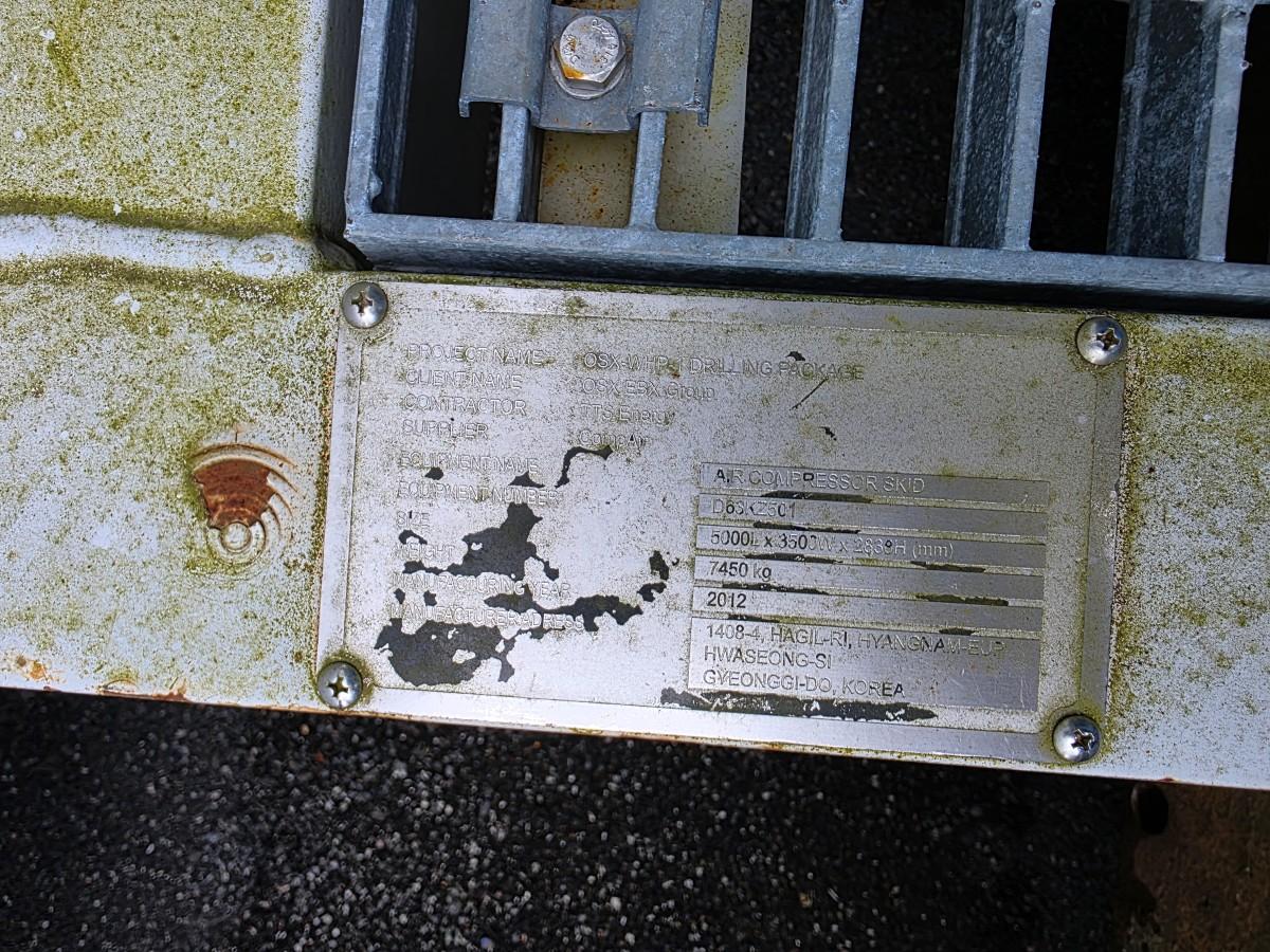 2 stk ubrukte CompAir D155 Kompressorer som er seriekoblet