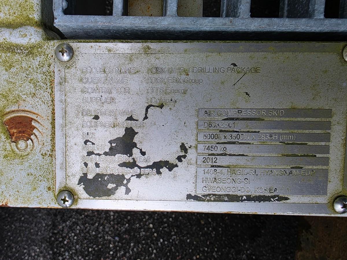 2 stk ubrukte CompAir D155 Kompressorer som er seriekoblet