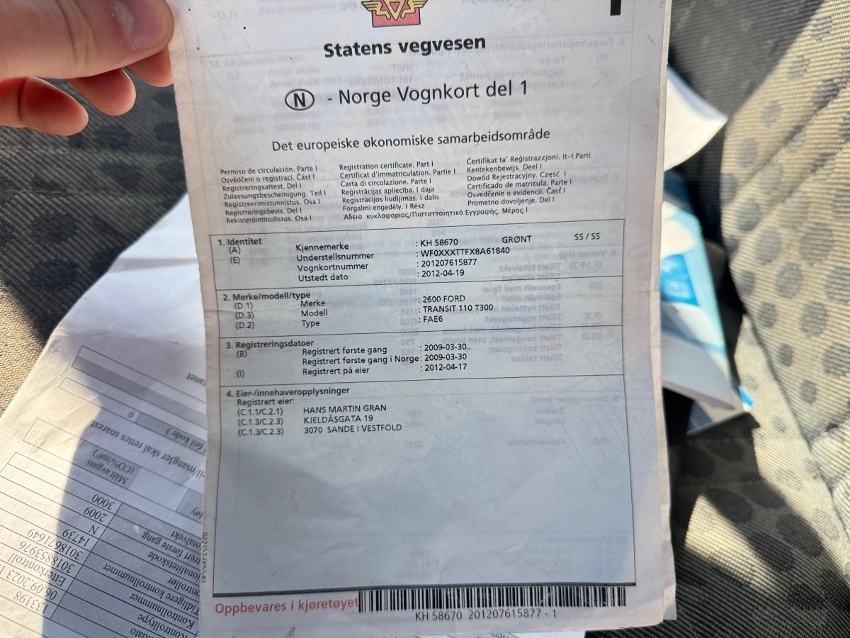2008 Ford TRANSIT 2.2-110 D - Rep/deleobjekt