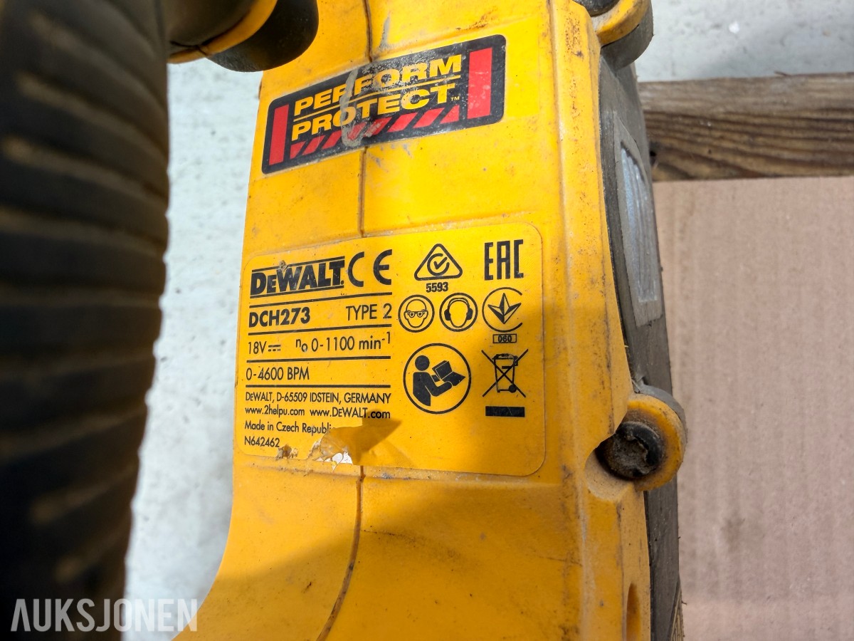 DeWalt verktøypakke 18V XR – borhammer, vinkelsliper, muttertrekker