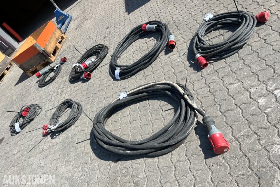 Skjøteledninger Mennekes div kapasitet og lengde