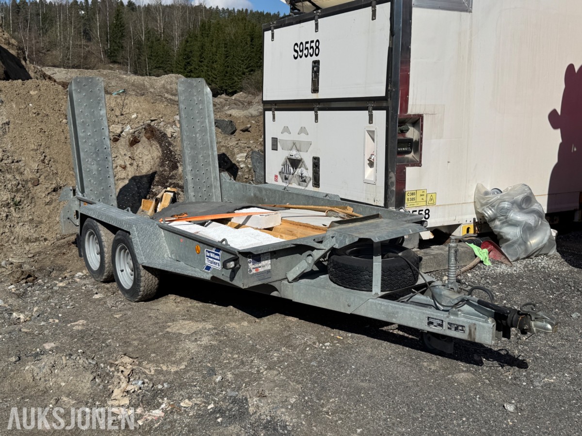 2017 Ifor Williams GH1054BT - 2-akslet maskinhenger med kjørebruer