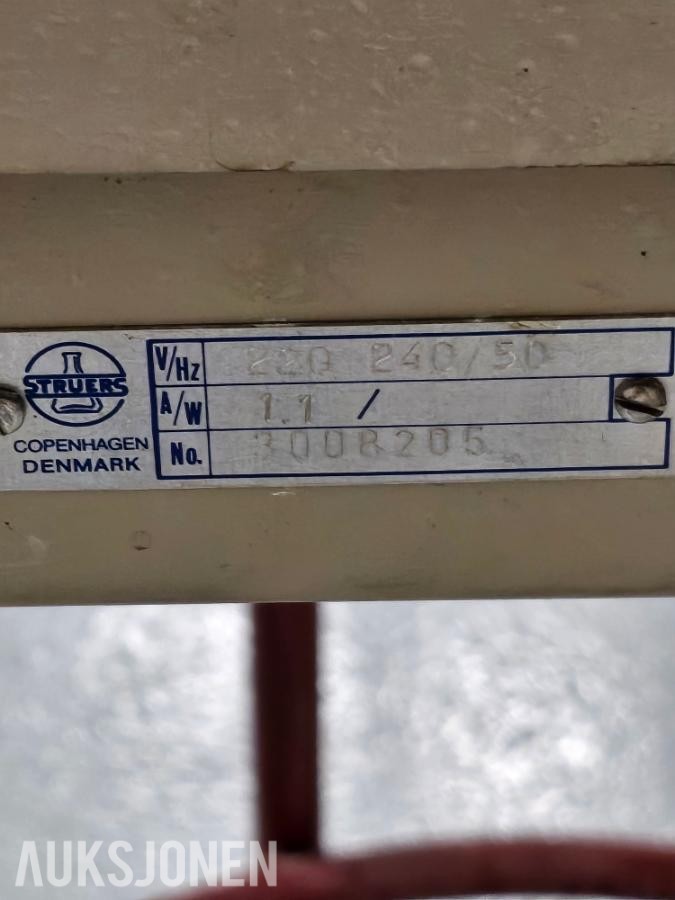 Sliperondell Struers DAP-3 for vannsliping