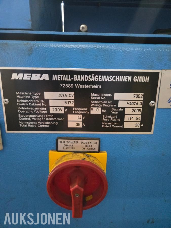 2005 Meba 407A-OV