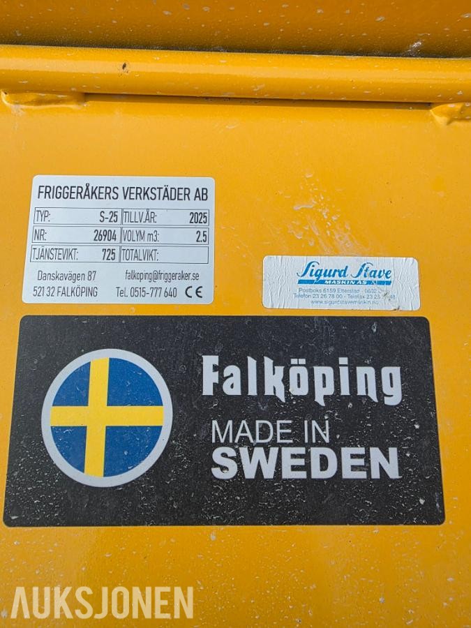 2025 Falköping S-25 Sandspreder til Manitou