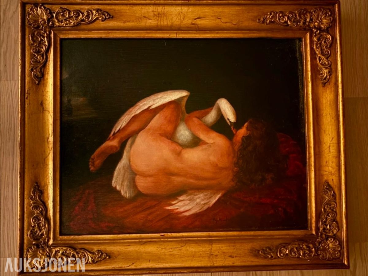 1989 Magne Håland Billedkunst - Leda og svanen