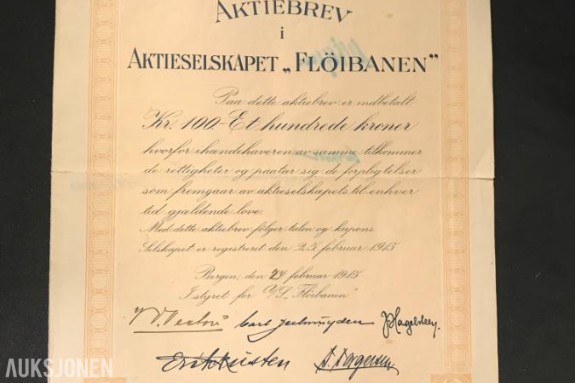 Aksje - Fløibanen AS 