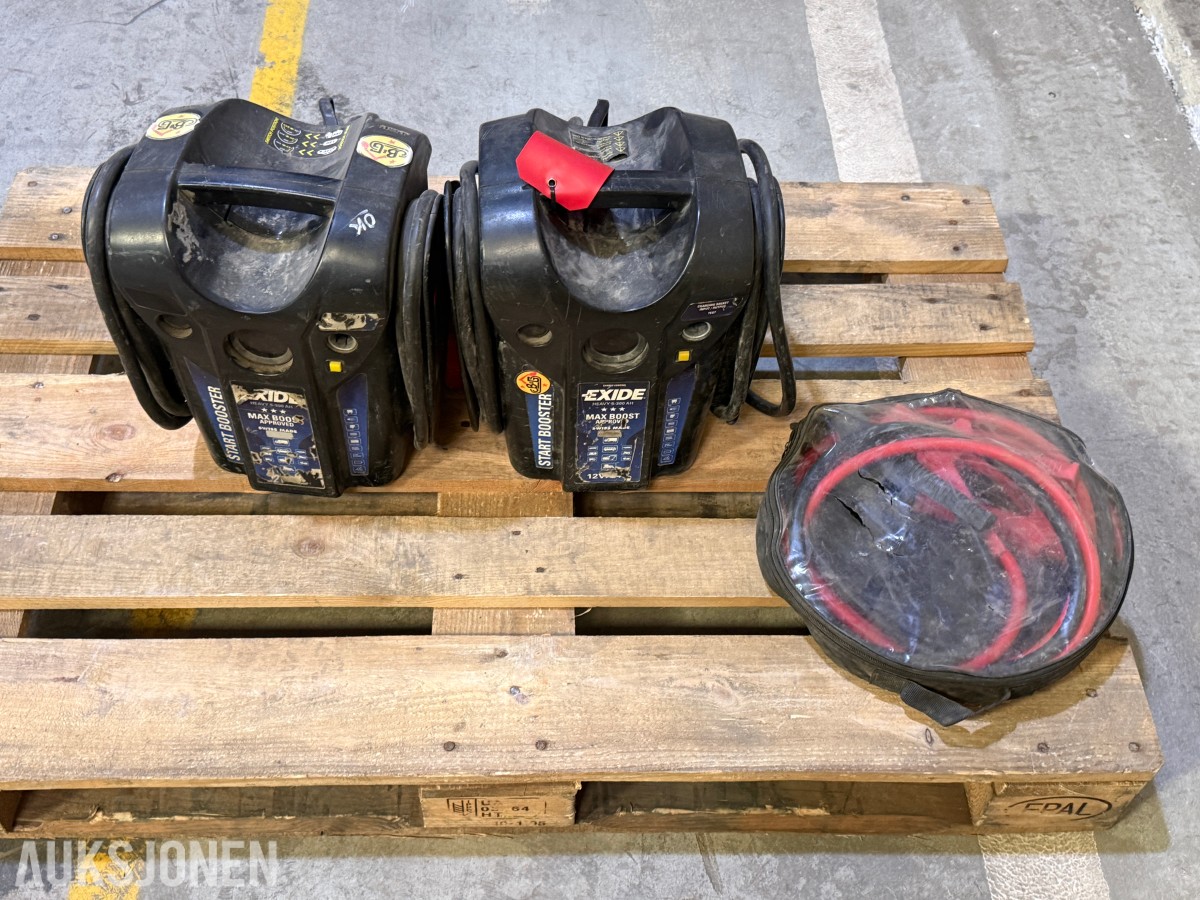 2 stk EXIDE Start Booster 12V/24V
