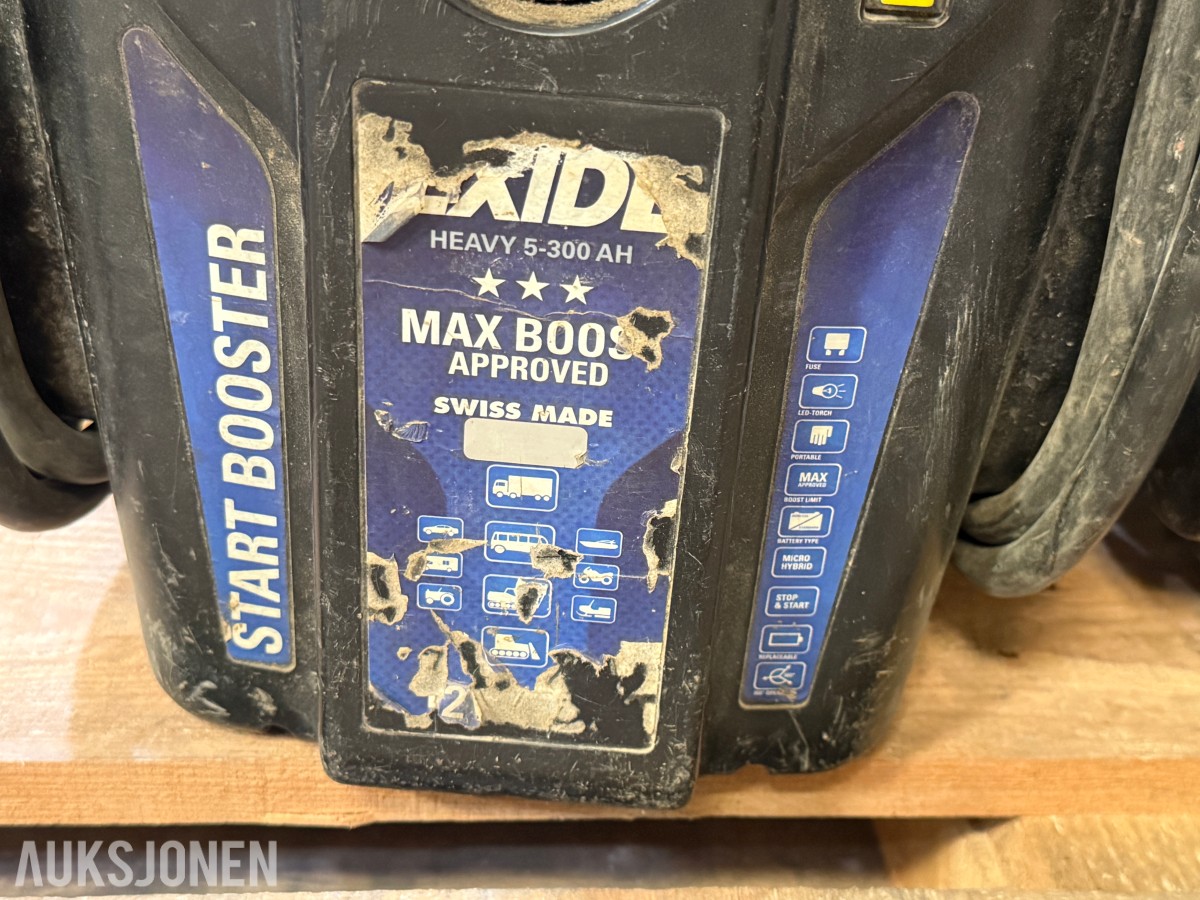 2 stk EXIDE Start Booster 12V/24V