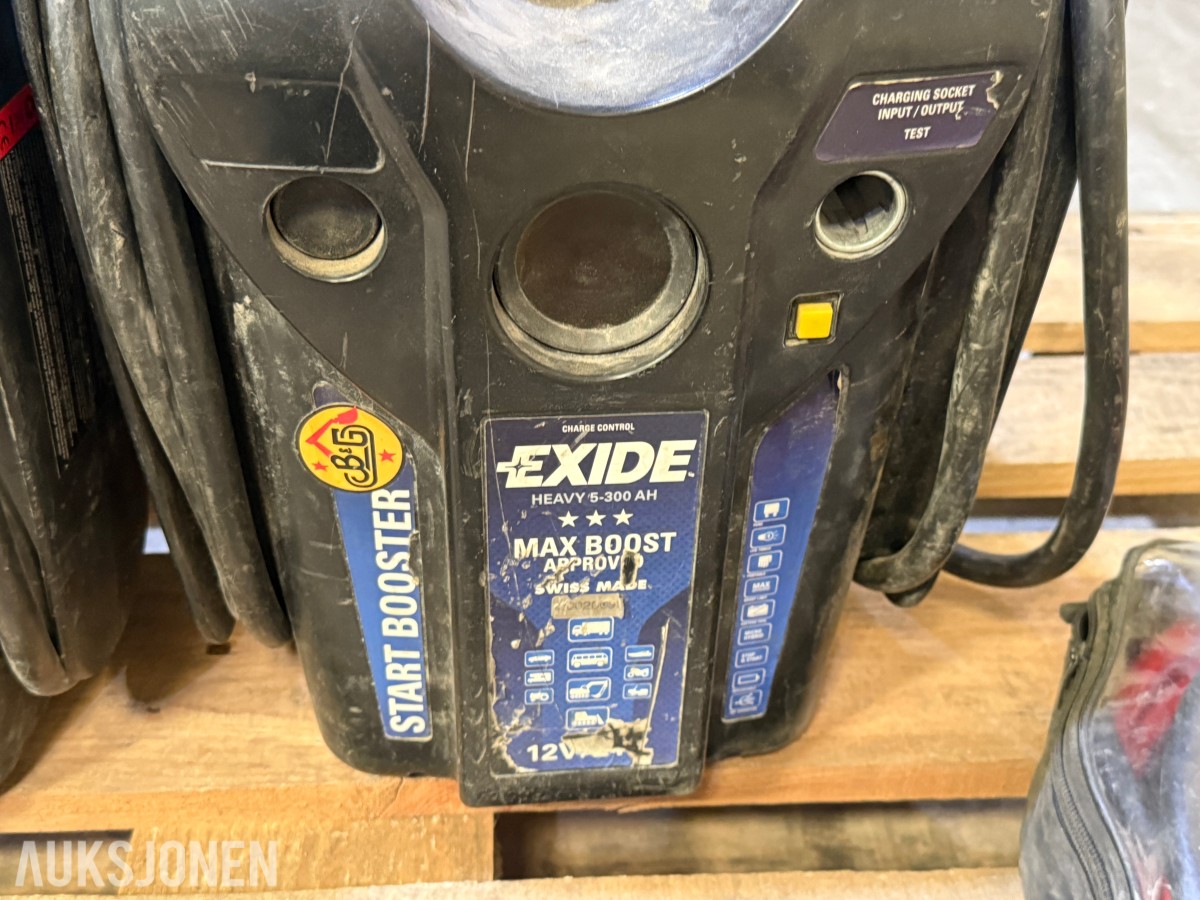 2 stk EXIDE Start Booster 12V/24V