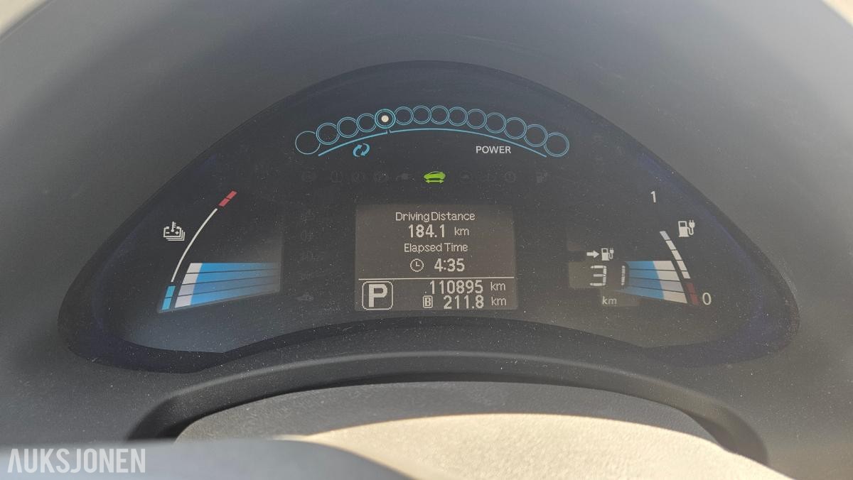 2012 Nissan Leaf - versjon 1, 110895km, Cruisekontroll, Ryggekamera