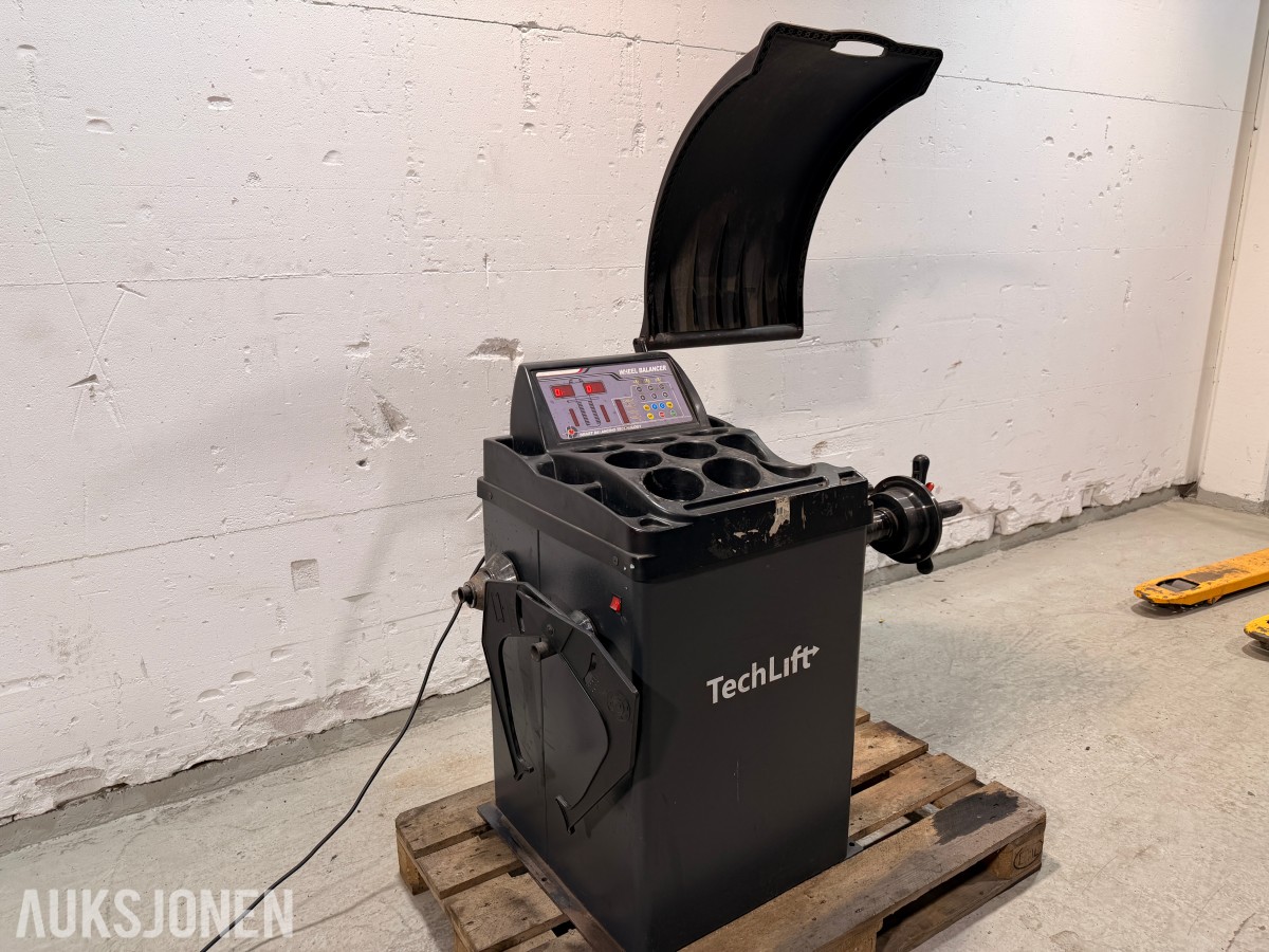 2021 TechLift 901 hjulbalanseringsmaskin + tilbehør