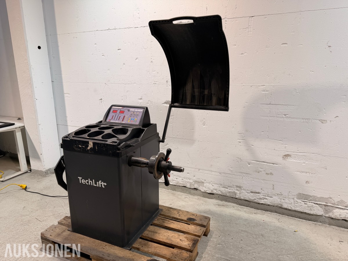 2021 TechLift 901 hjulbalanseringsmaskin + tilbehør