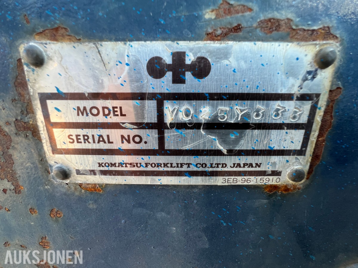 1991 Komatsu FD 25 11 Repp objekt