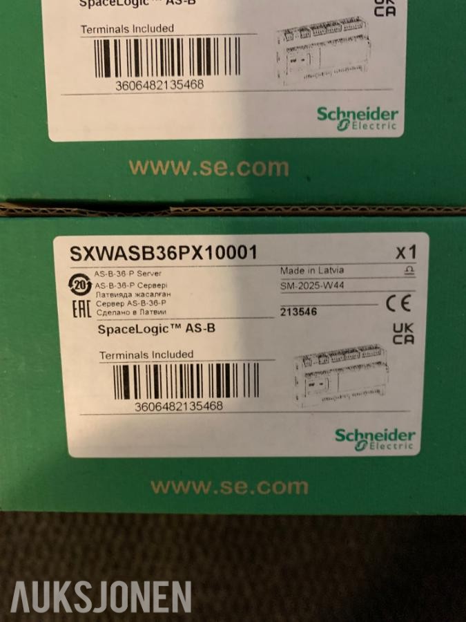 2025 12 stk nye  -  Scheneider Electric SpaceLogic AS-B SXWASB36PX100001