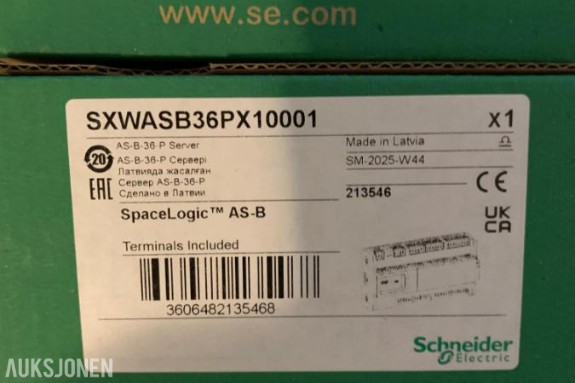 2025 12 stk nye  -  Scheneider Electric SpaceLogic AS-B SXWASB36PX100001