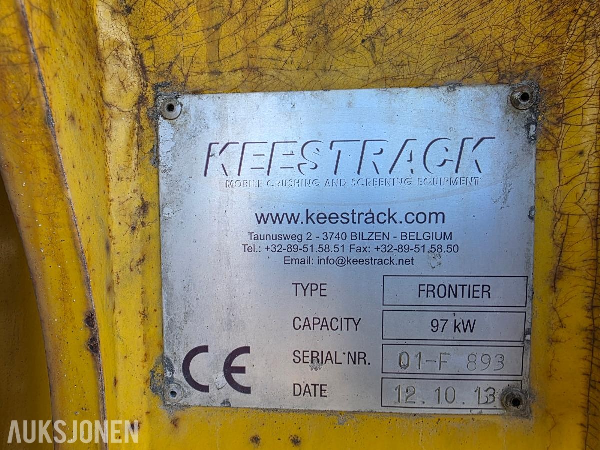 2013 Keestrack Frontier sorteringsverk – beltegående