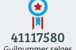 GULLNUMMER SELGES: 41117580