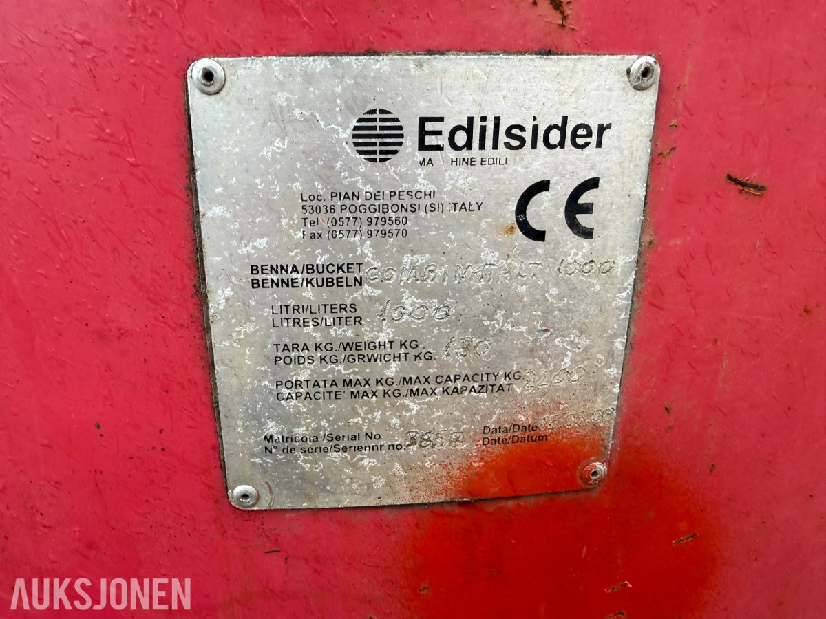 Betongtob 1000 liter – Edilsider | CE-merket