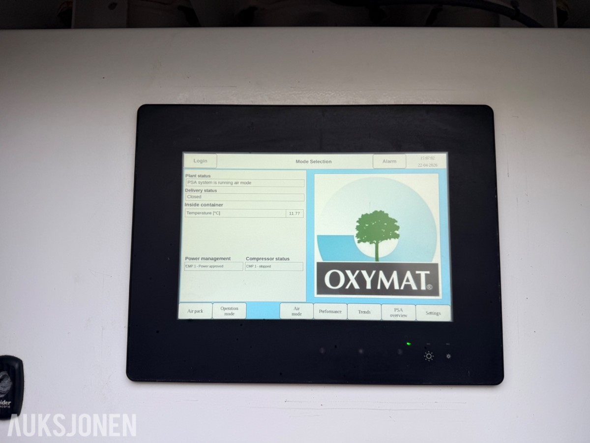Oksygenproduksjonscontainer – Oxymat 10 fot PSA-system