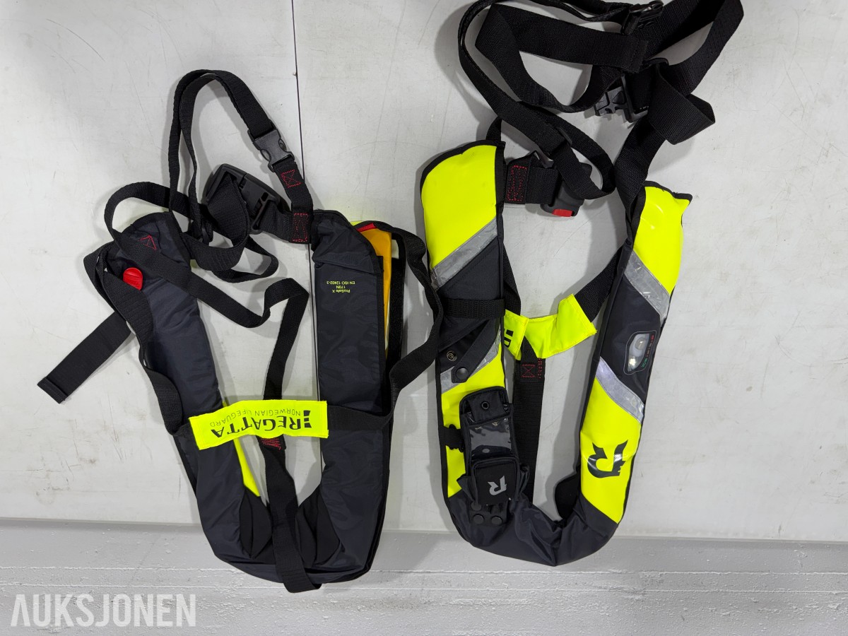 9x Redningsvester 170N – Regatta ProSafe X – Oppblåsbare m/sele 