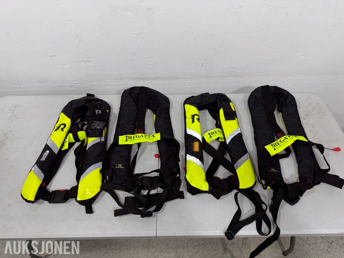 16x Redningsvester 170N – Regatta ProSafe – Oppblåsbare m/sele 