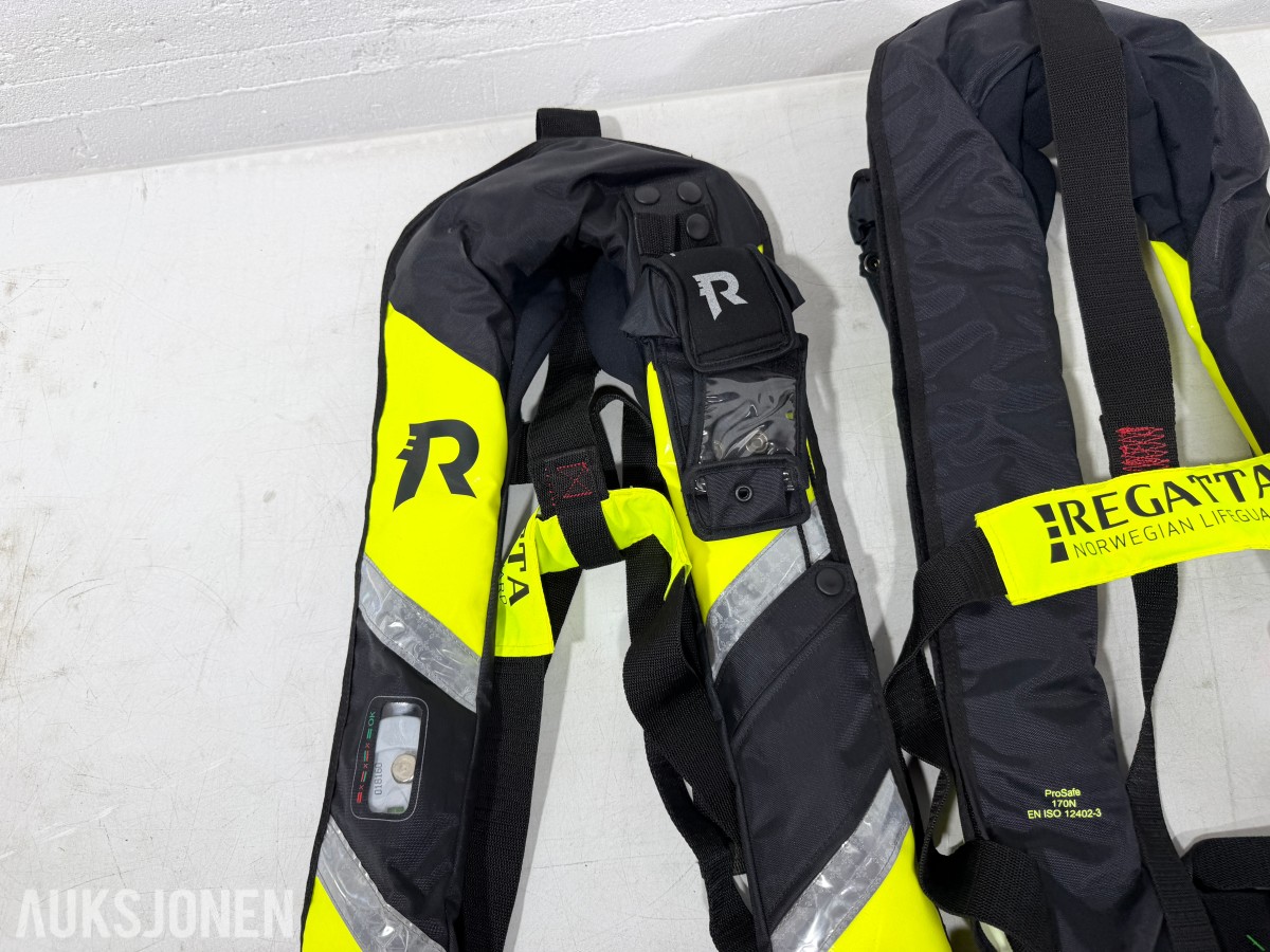 16x Redningsvester 170N – Regatta ProSafe – Oppblåsbare m/sele 