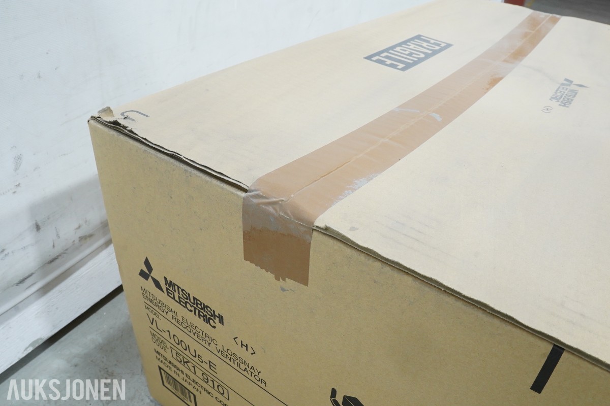2 stk. Mitsubishi Electric VL-100U5-E miniventilasjon