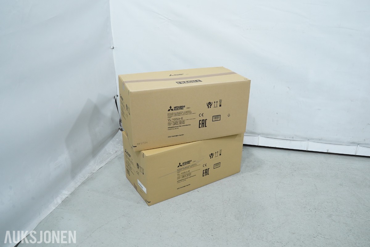 2 stk. Mitsubishi Electric VL-100U5-E miniventilasjon